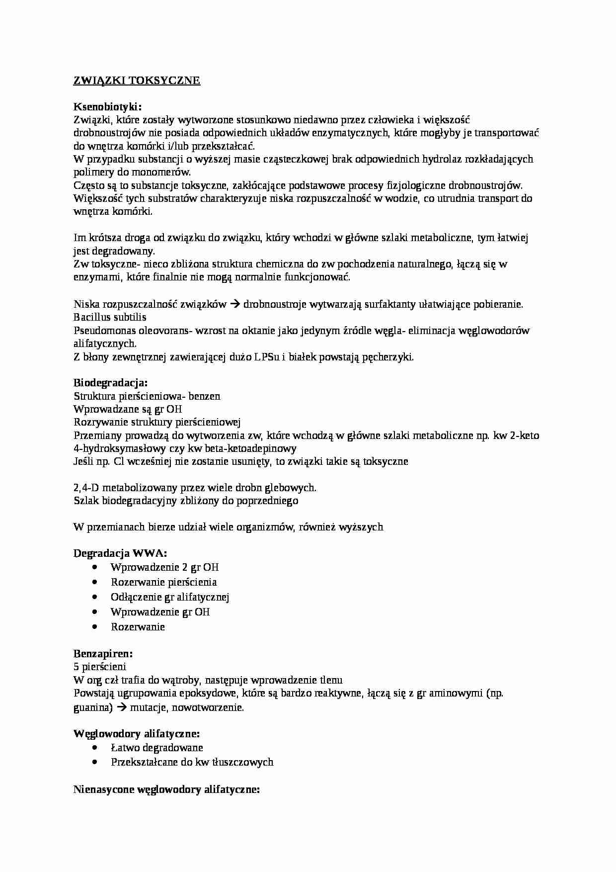 Związki toksyczne - omówienie - strona 1