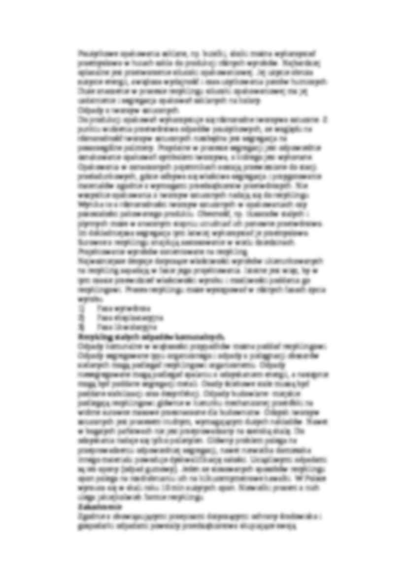 Ekologistyka, Recykling - omówienie - strona 3