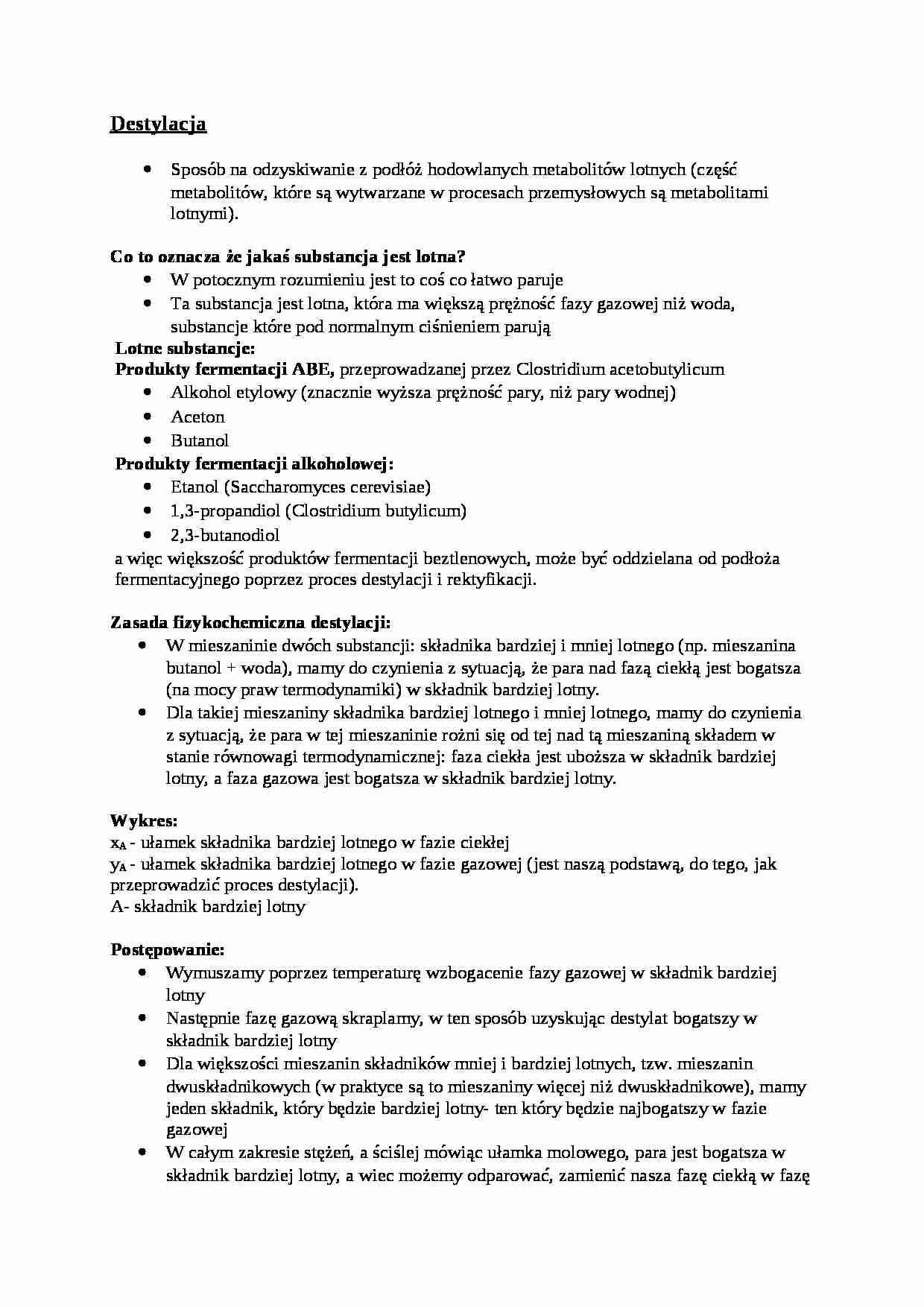  Destylacja - omówienie - strona 1