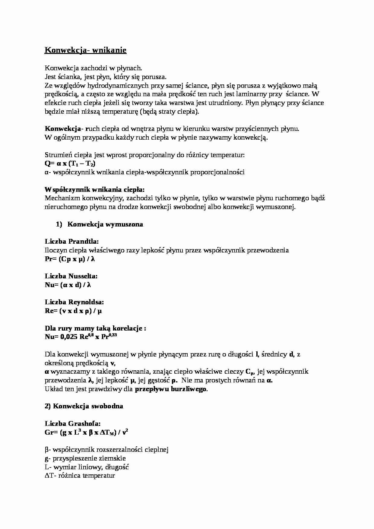 Konwekcja- wnikanie - omówienie - strona 1