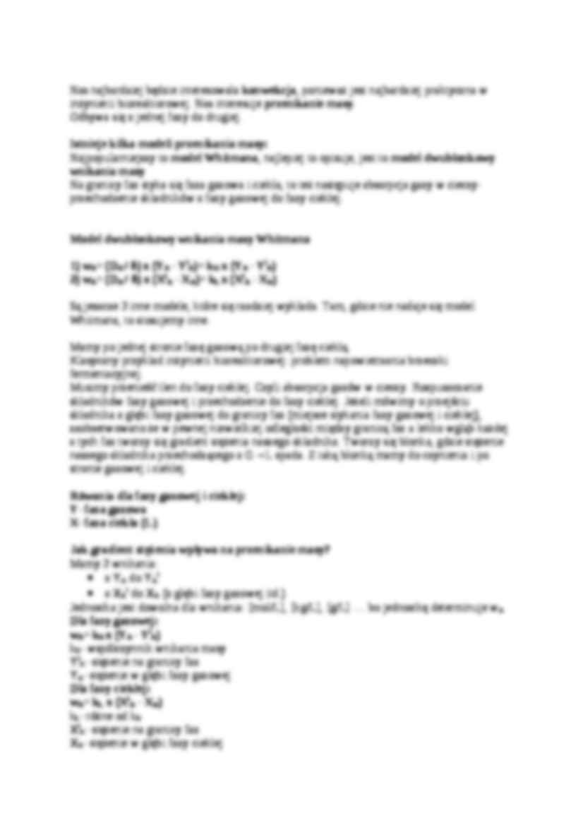 Przenoszenie masy- procesy dyfuzyjne i konwekcyjne - omówienie - strona 3