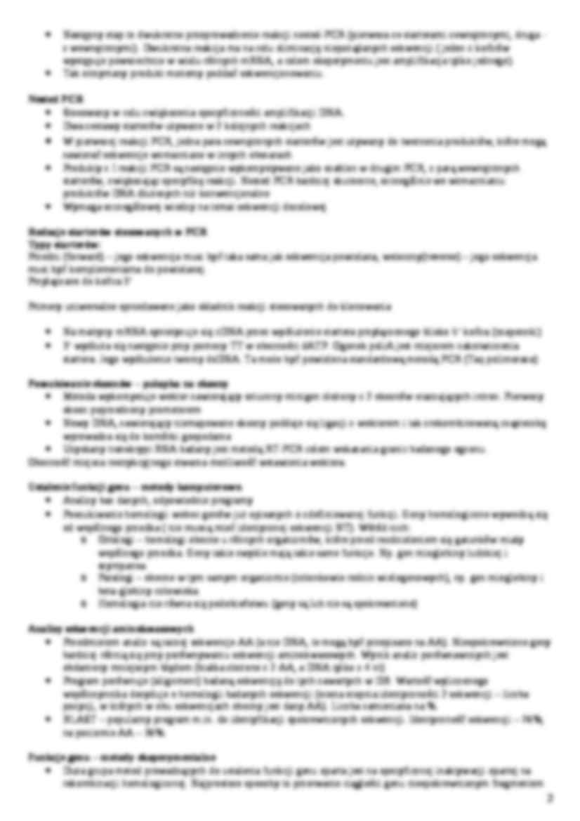 Lokalizacja genów - omówienie - strona 2