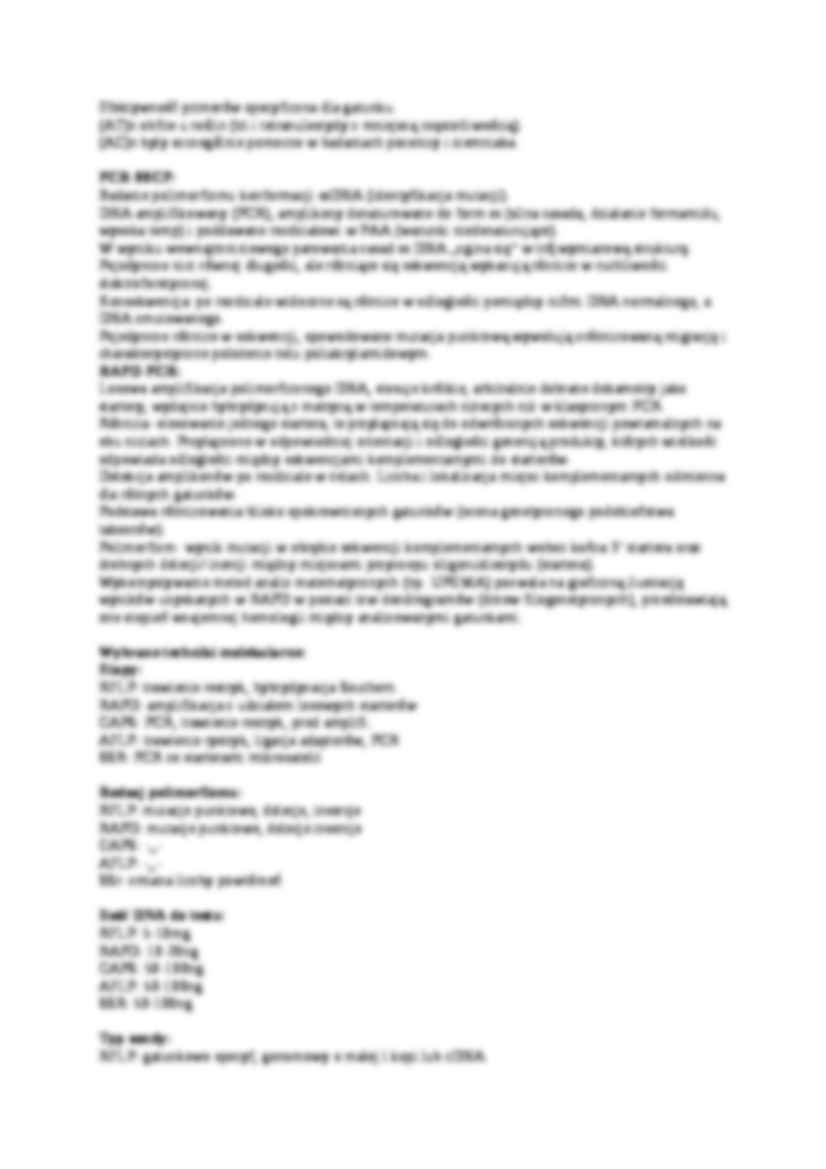  Markery molekularne - omówienie - strona 2