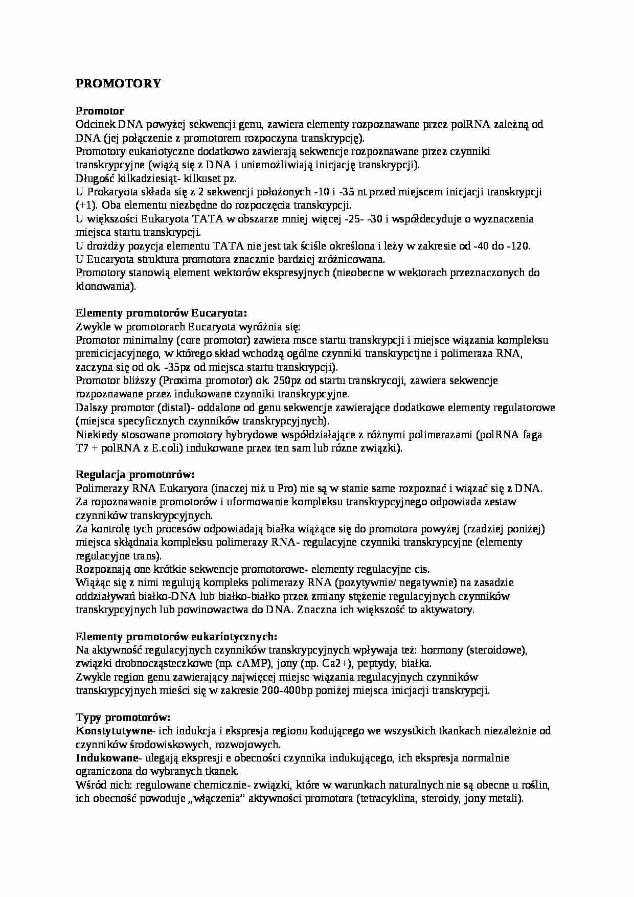  Promotory - omówienie - strona 1