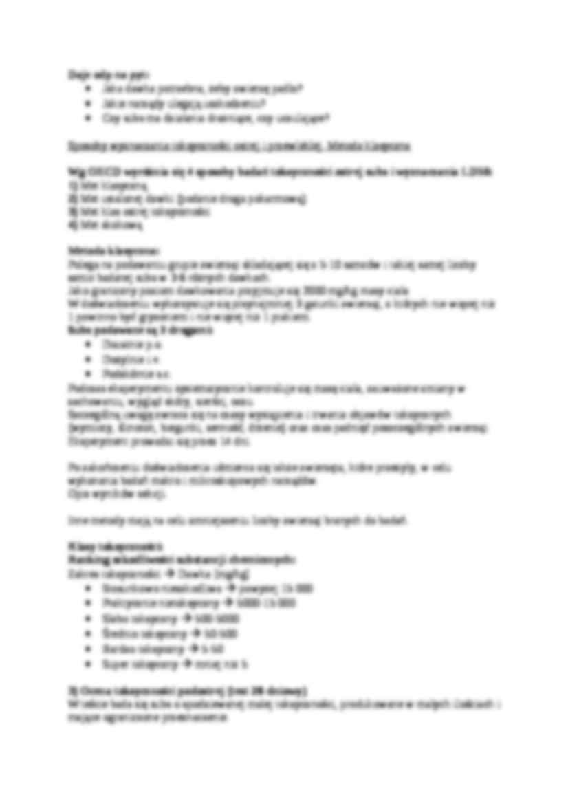 Ocena toksyczności związku na podstawie zależności - omówienie - strona 2