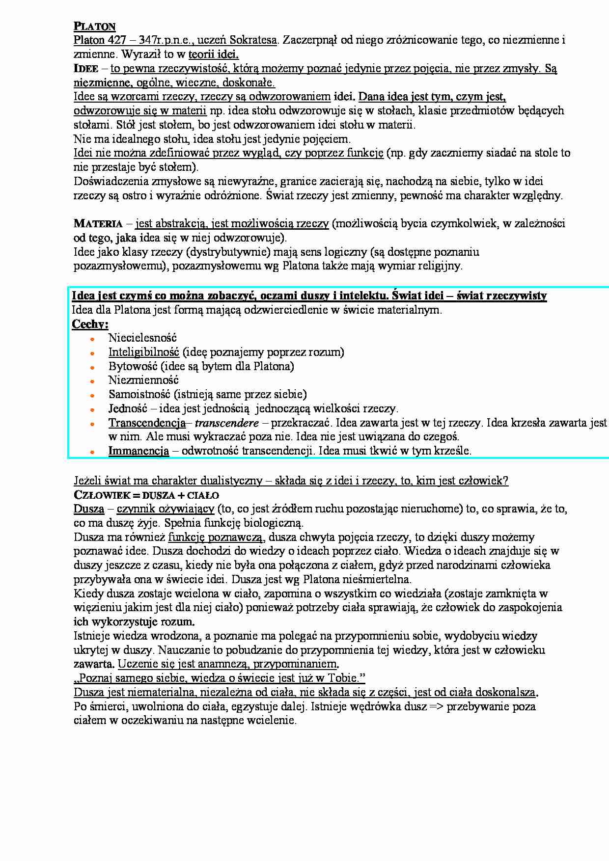  Platon - omówienie - strona 1