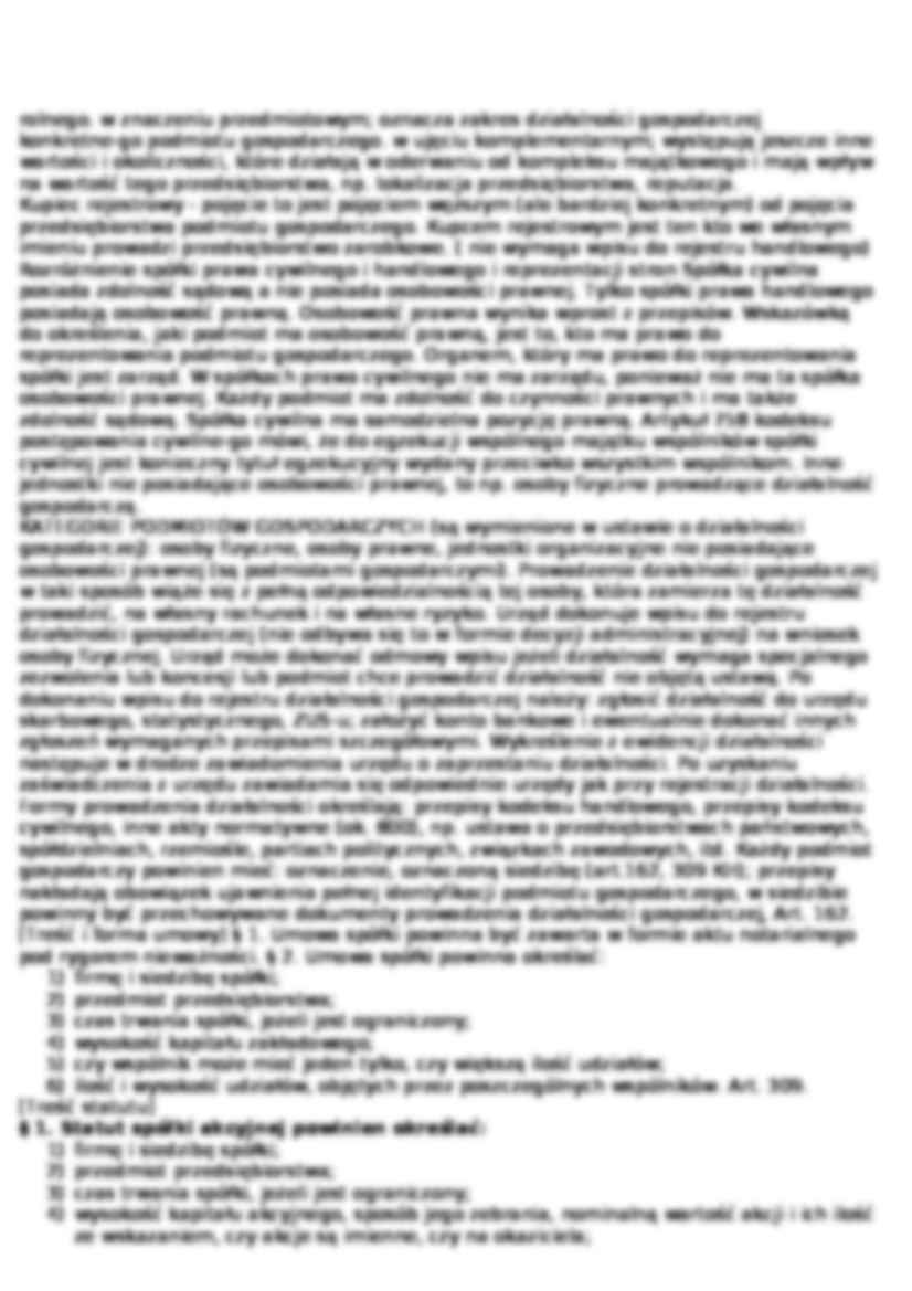 prawo gospodarcze - podstawowe zagadnienia - strona 2