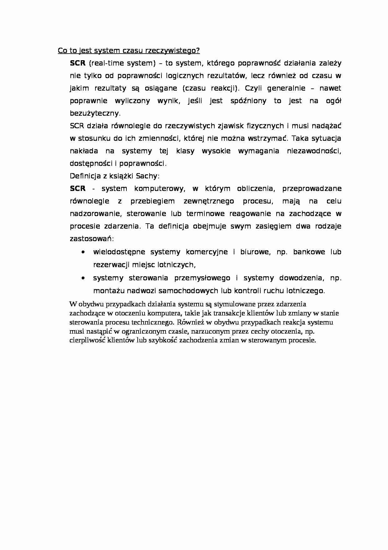 System czasu rzeczywistego - strona 1