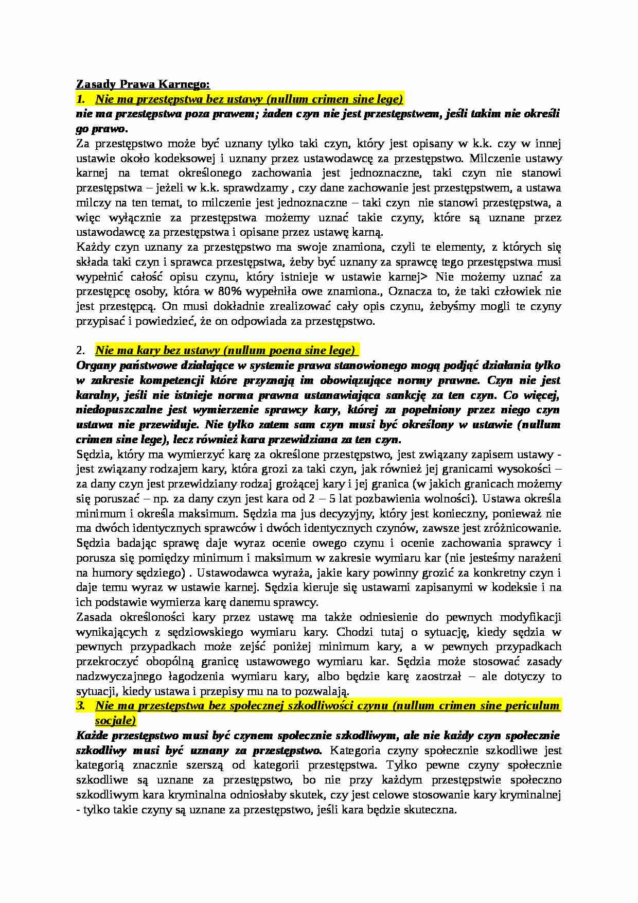 Instytucje prawa karnego - strona 1