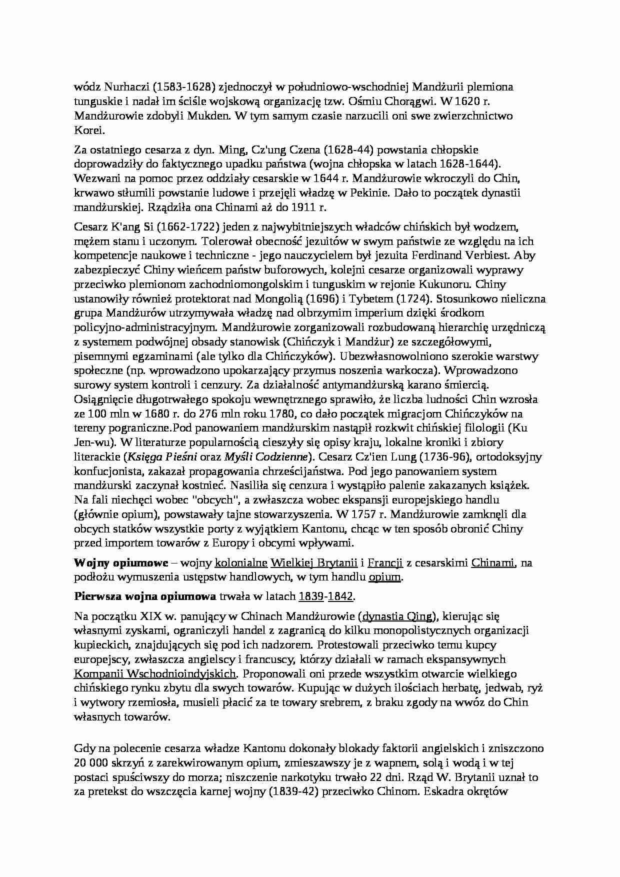 Wykład - wódz Nurhaczi - strona 1