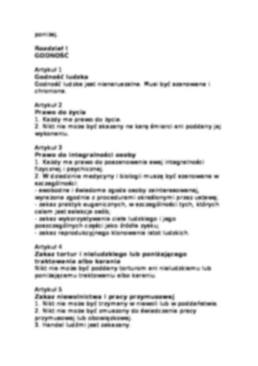 Wykład - Karta Praw Podstawowych UE - strona 2