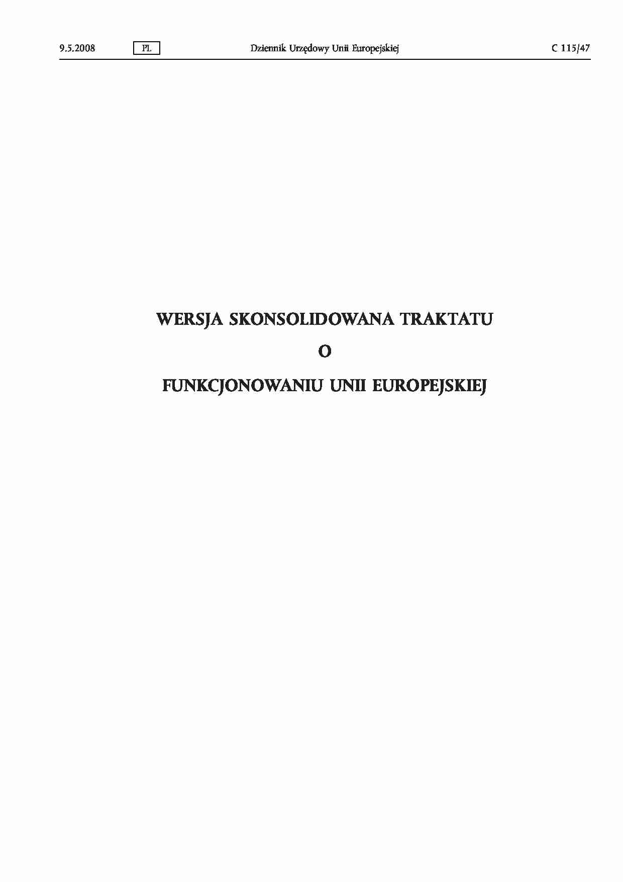 Dokumentacja urzędowa UE - wykład -Dziennik Urzędowy Unii Europejskiej - strona 1