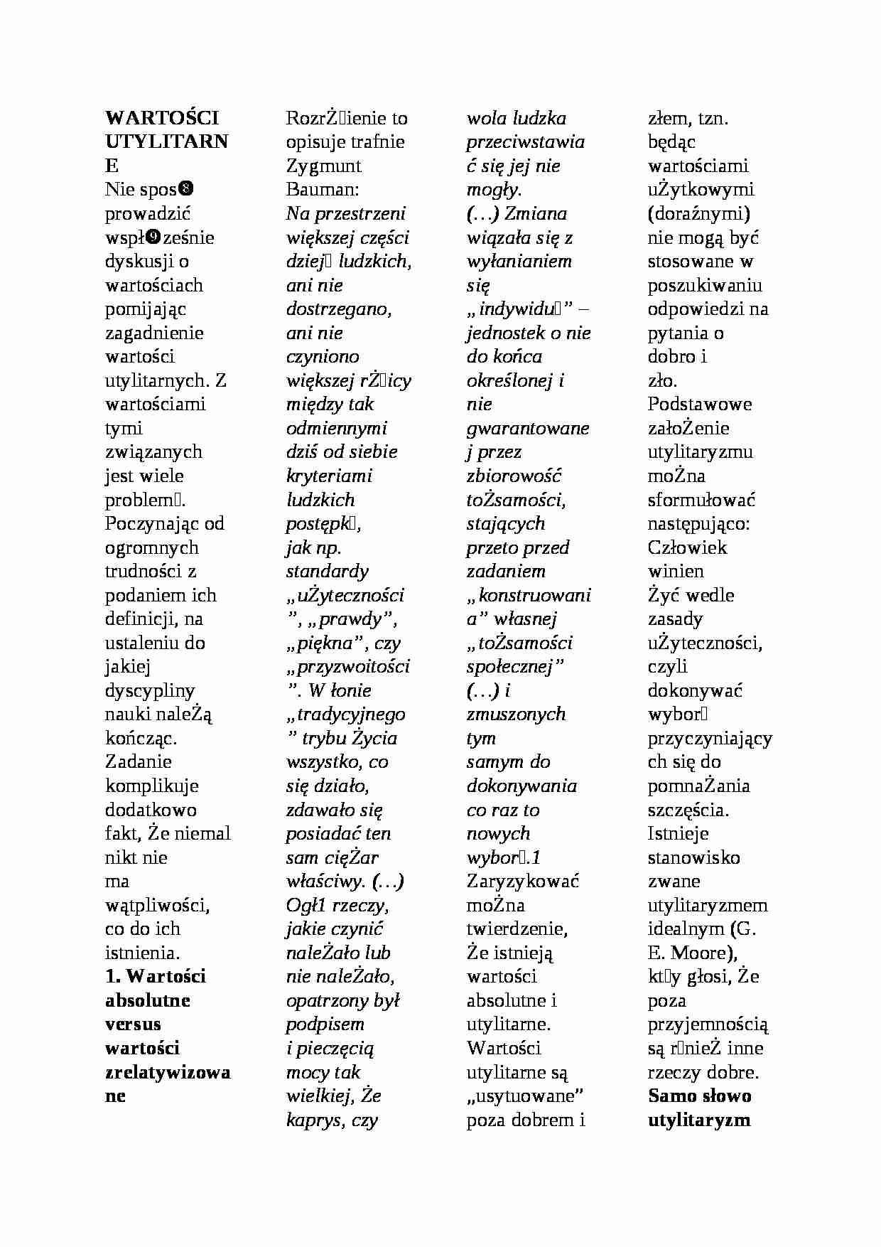 Wykład - wartości etyczne - strona 1
