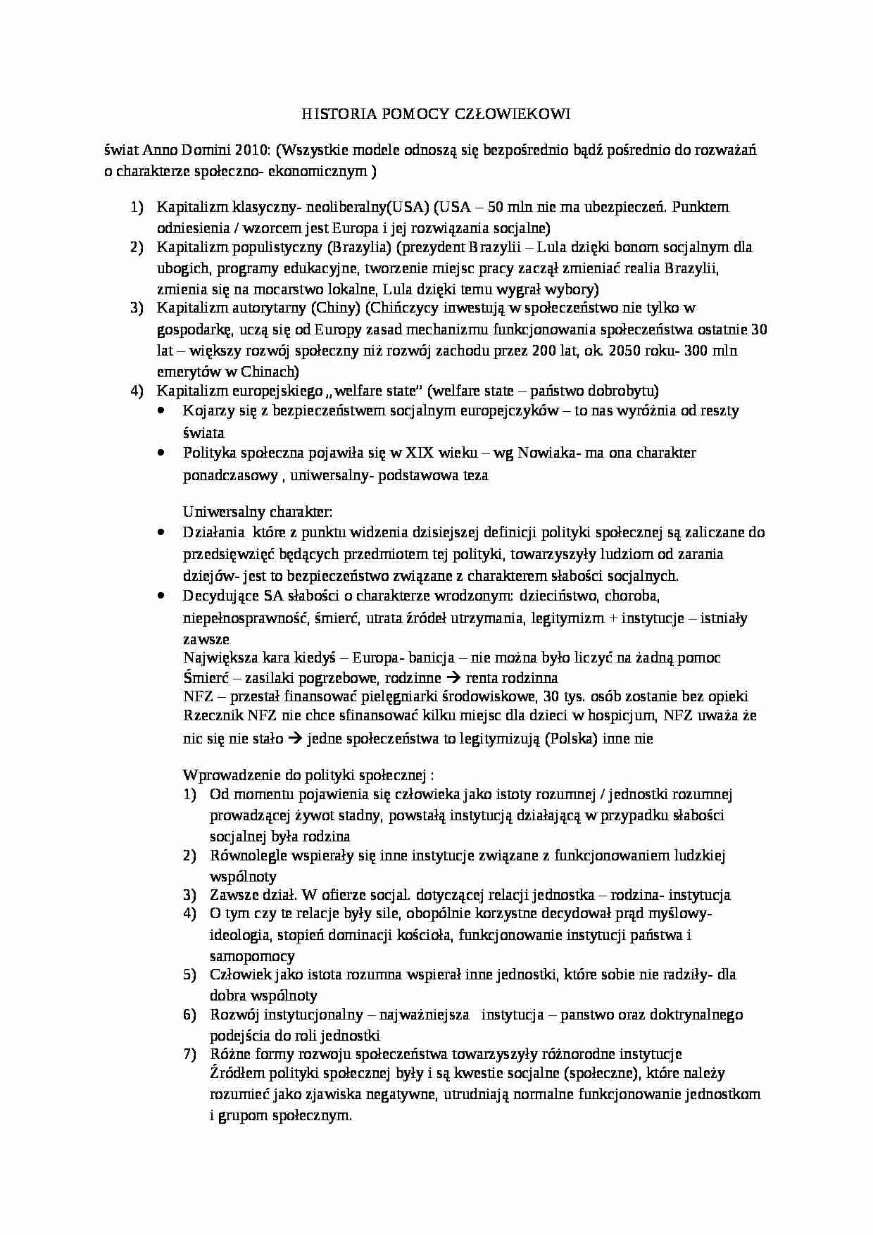 Wykład - historia pomocy człowiekowi - strona 1