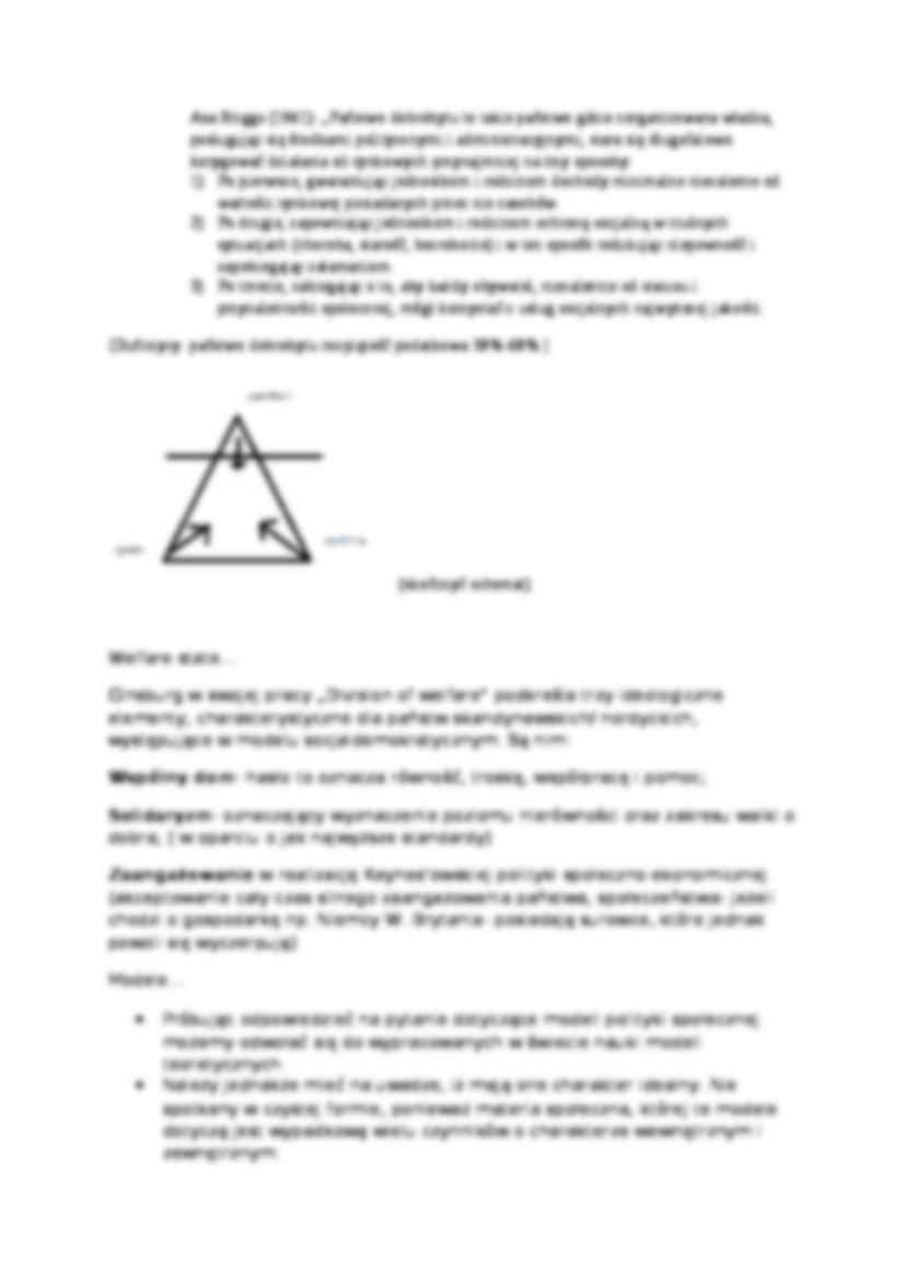 Wykład - Modele polityki społecznej - strona 3
