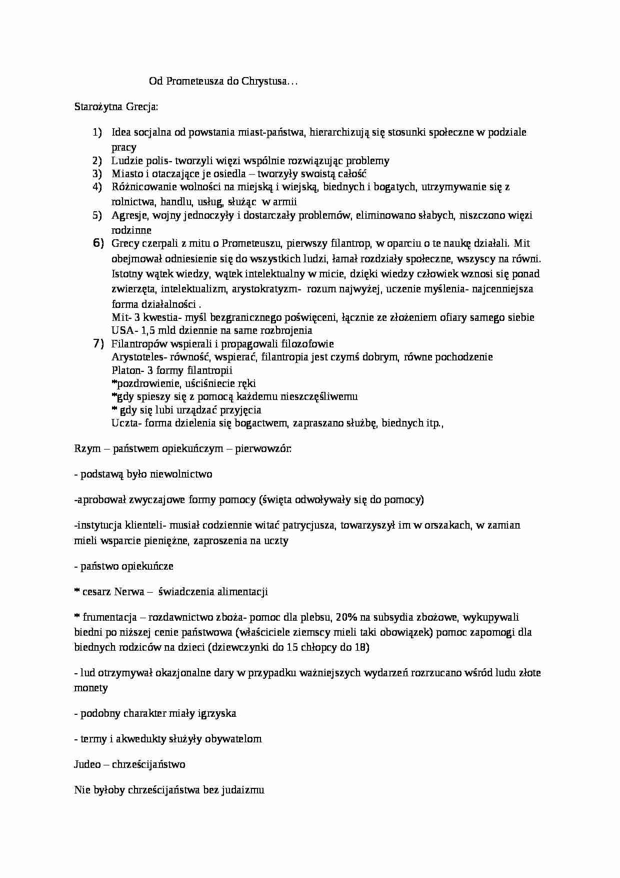 Wykład - Od Prometeusza do Chrystusa - strona 1