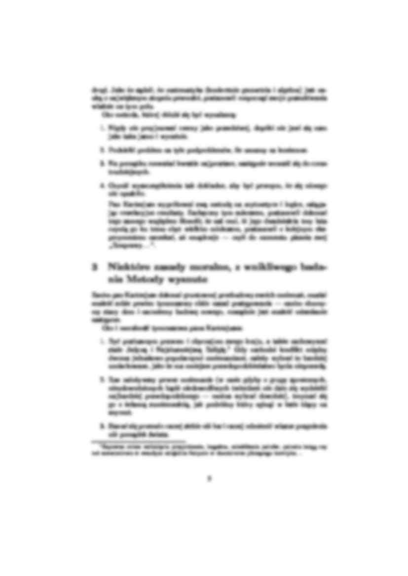 Wykład -  Rozprawa o metodzie Kartezjusza - strona 2