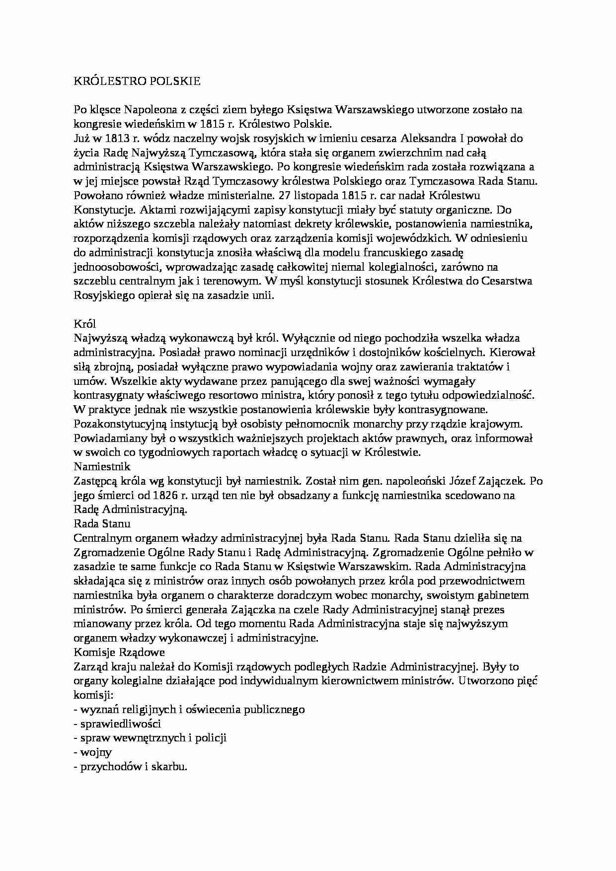 Wykład - królestwo polskie - strona 1