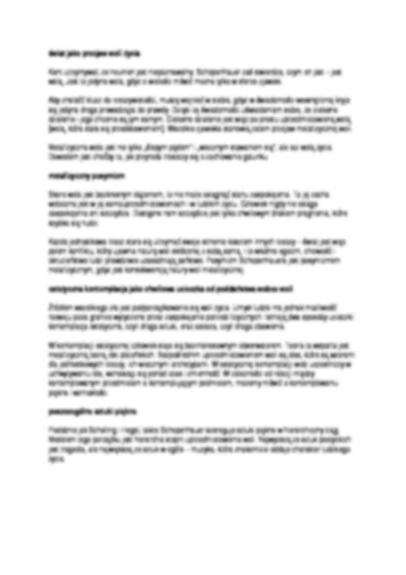 Wykład- Arthur Schopenhauer - strona 2