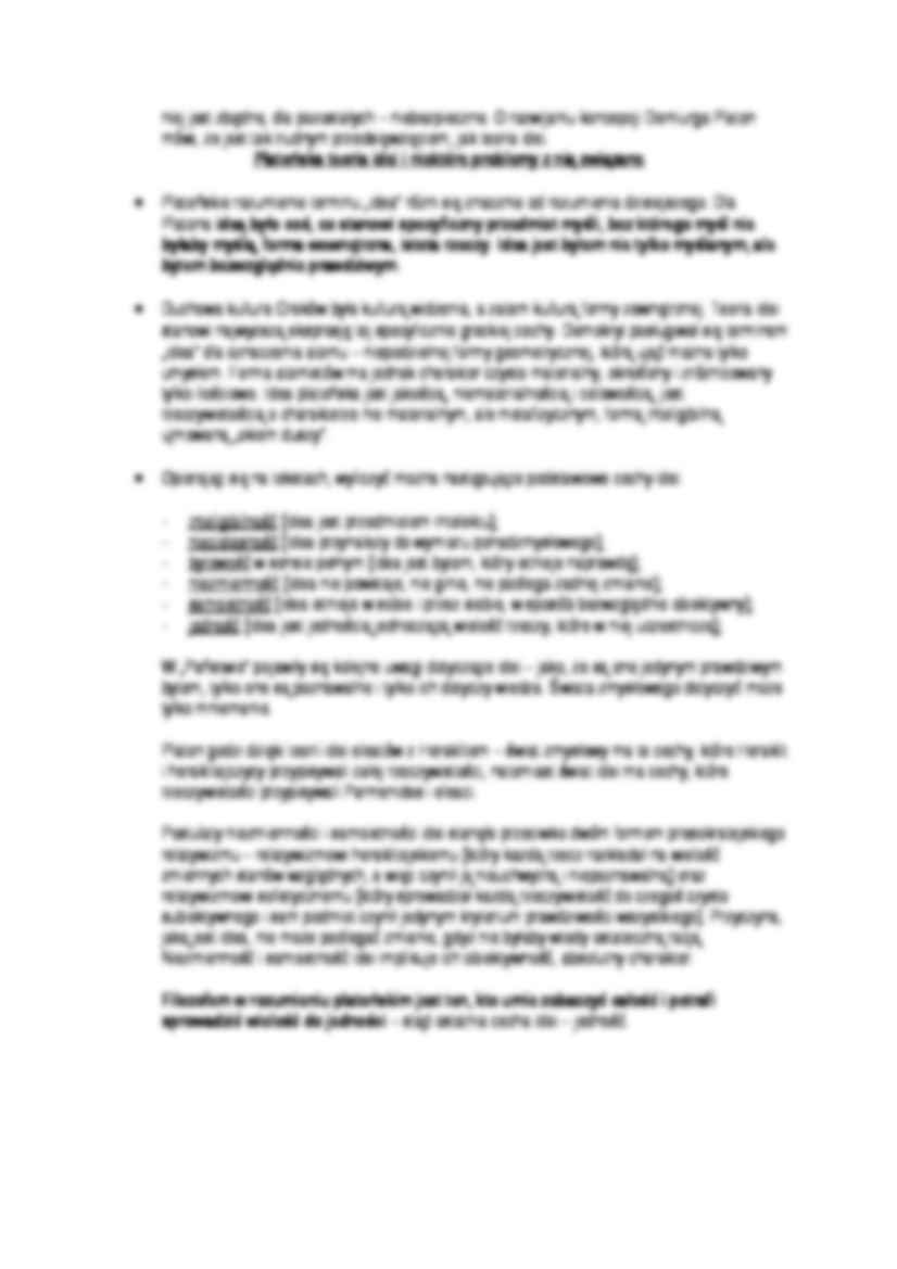 Wykład- Metafizyczno-dialektyczny składnik myśli platońskiej - strona 2