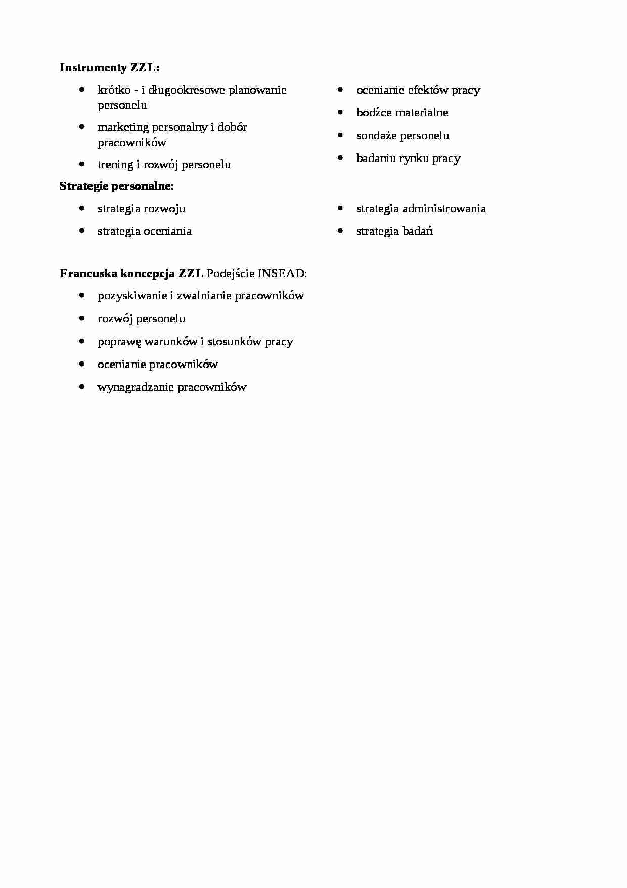 Wykład - Instrumenty zarządzania zasobami ludzkimi - strona 1