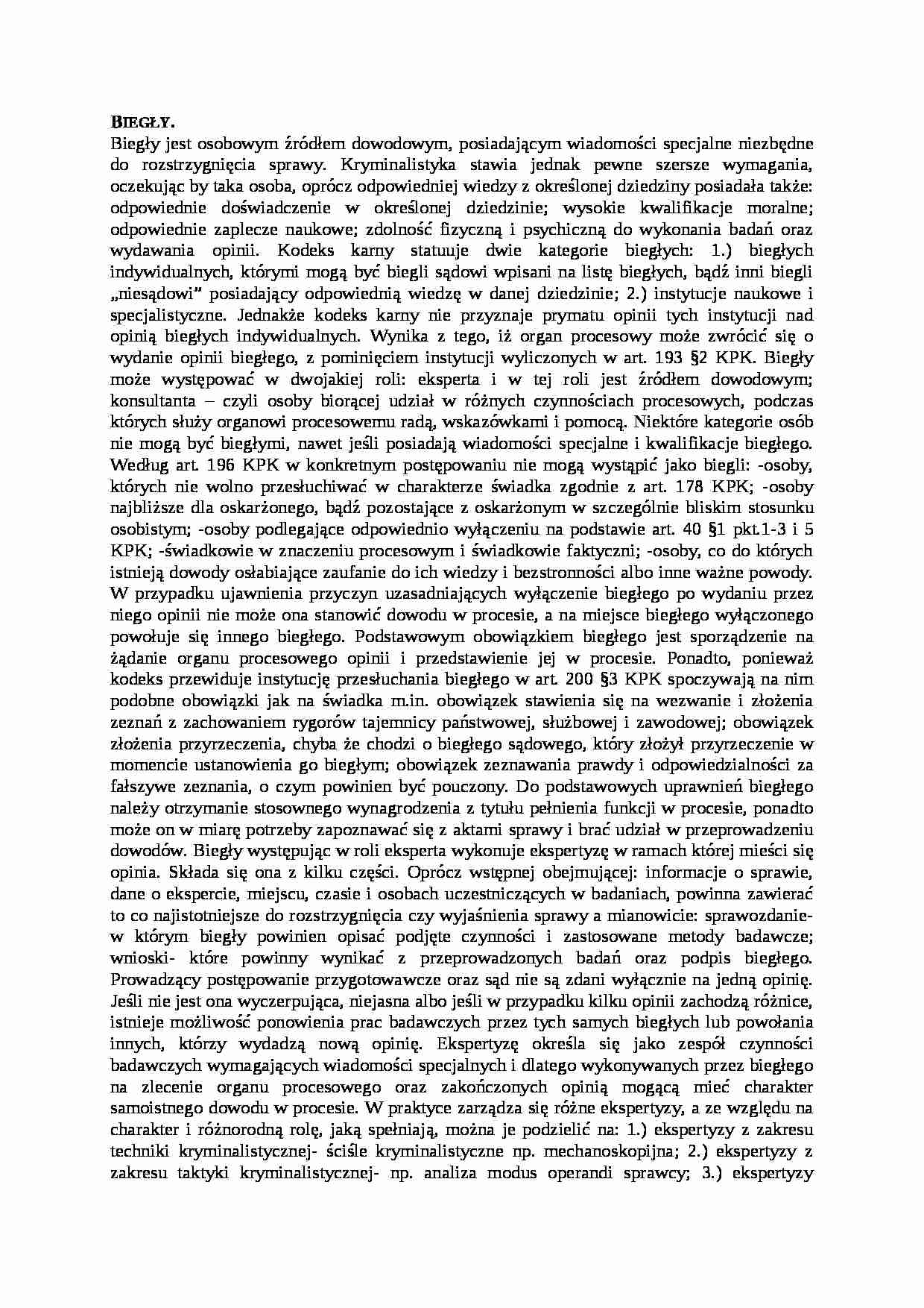 wykład - Biegły sądowy - strona 1