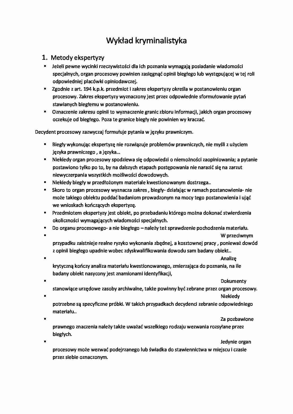 Wykład - metody ekspertyzy - strona 1