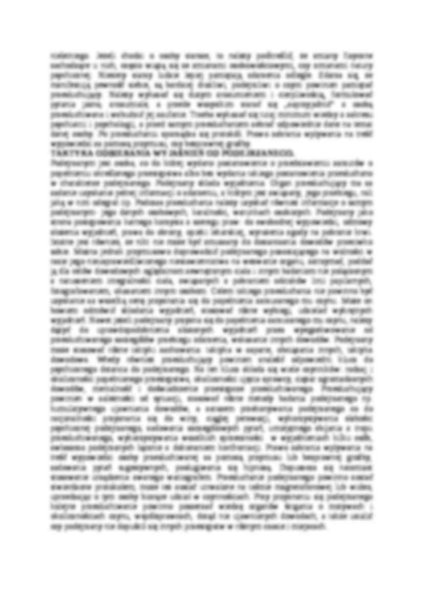Wykład - Taktyka przesłuchania świadka - strona 2