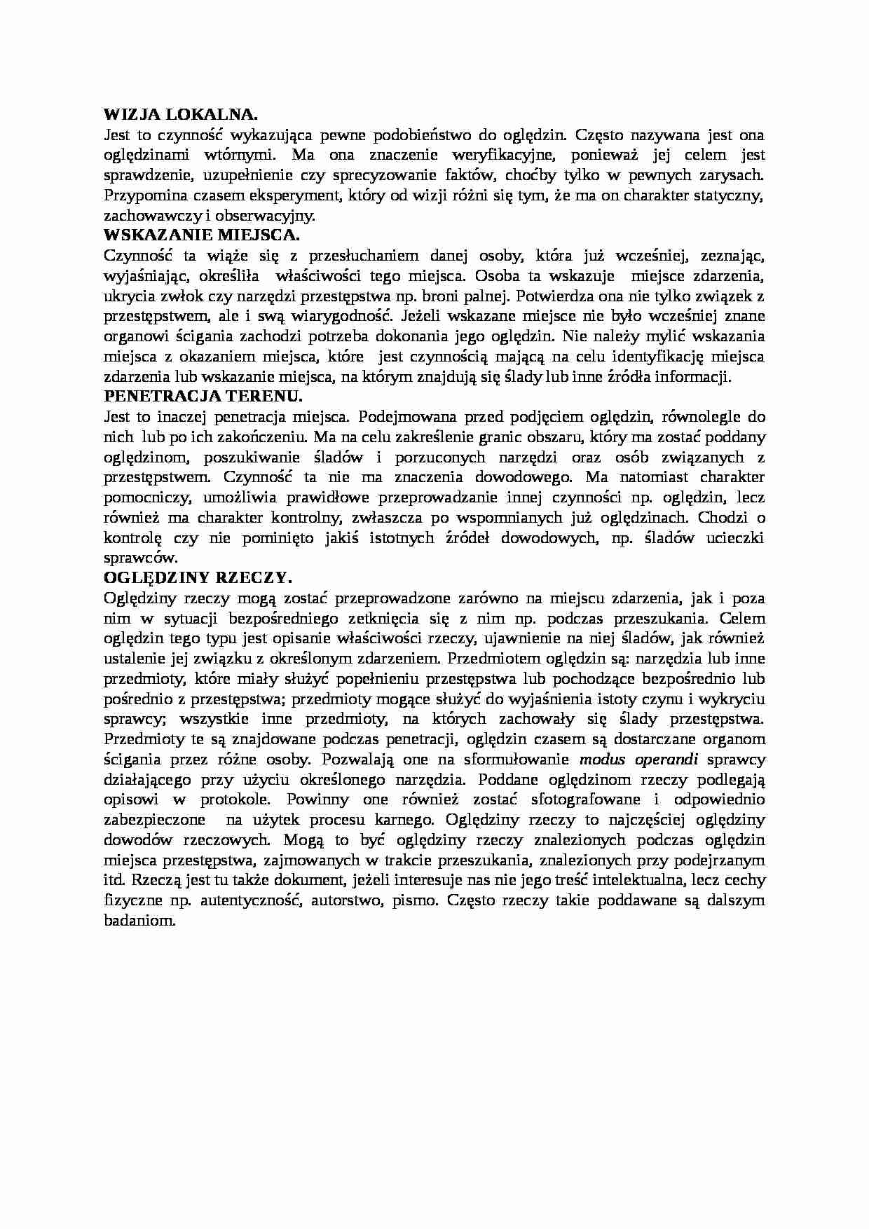 Wykład - Wizja lokalna - strona 1