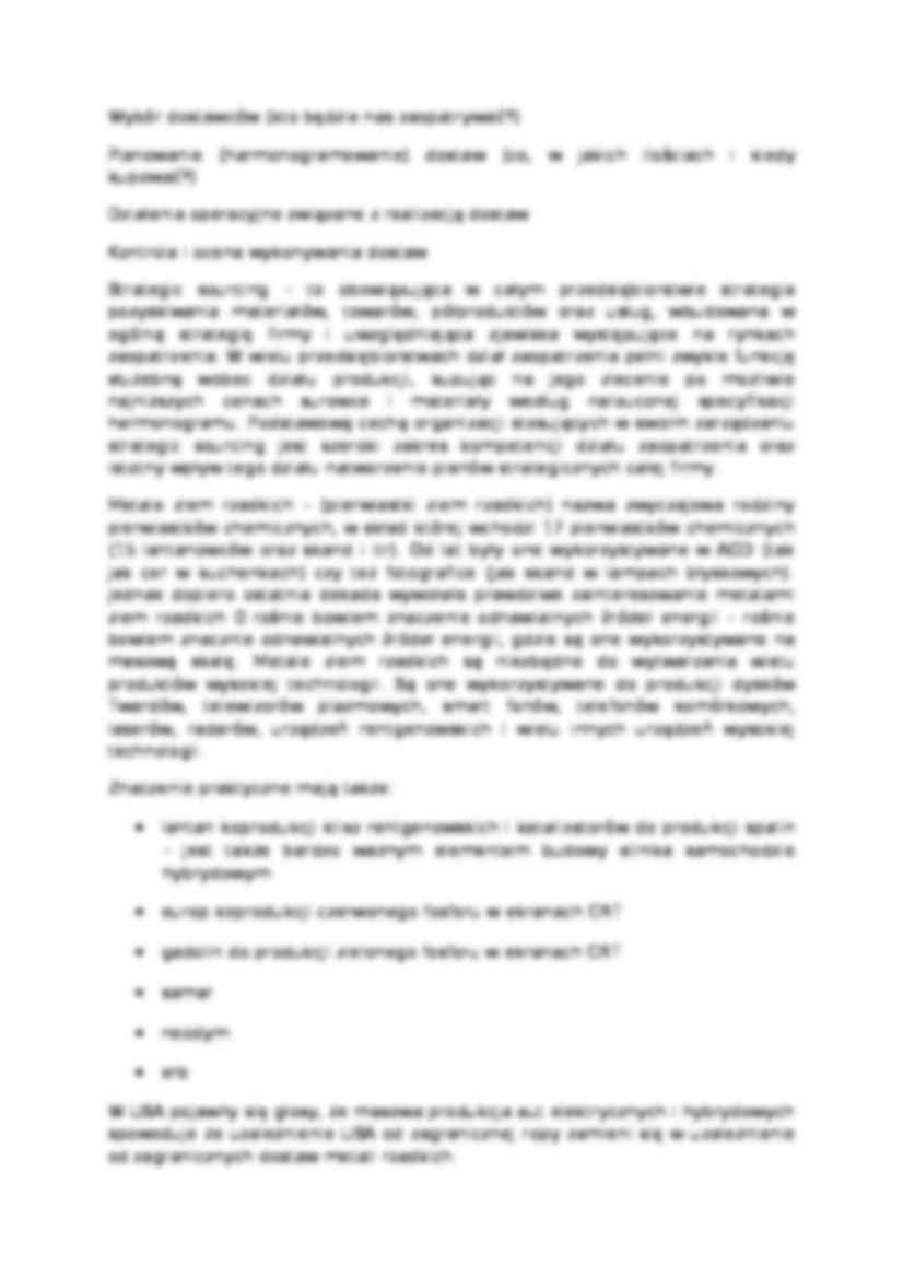 Wykład - Logistyka zaopatrzenia - strona 3