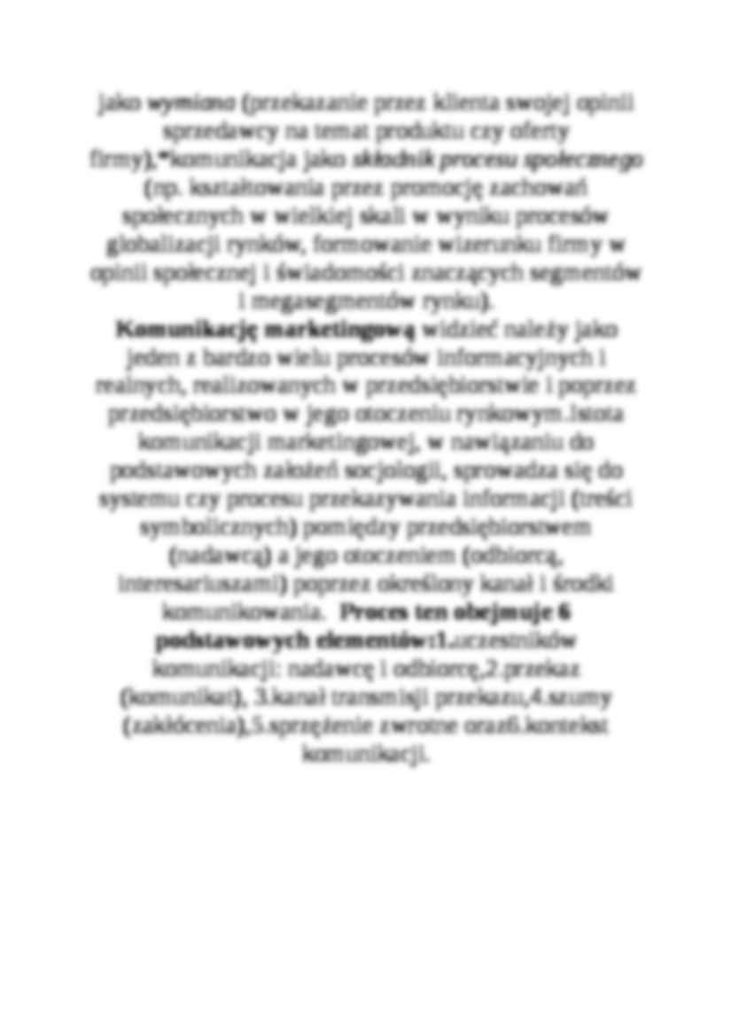 Wykład - Istota i elementy procesu komunikacji - strona 3