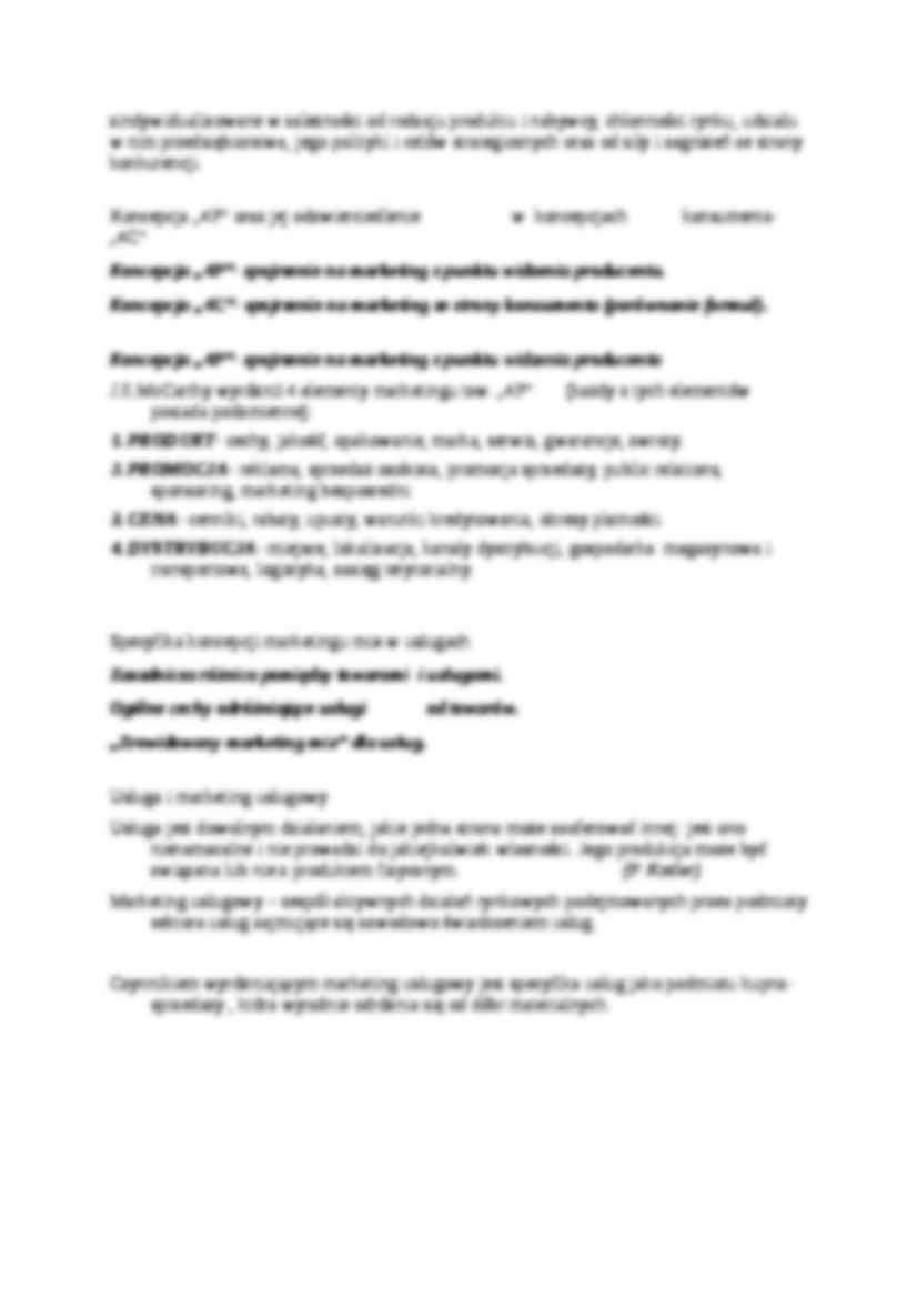 Wykład - Koncepcja marketingu - strona 3