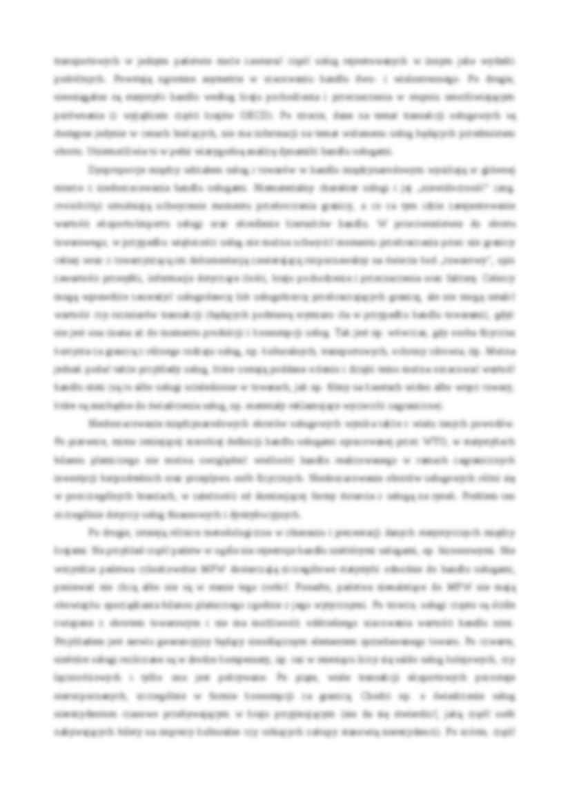 Referat - Światowy handel usługami rynkowymi - strona 3