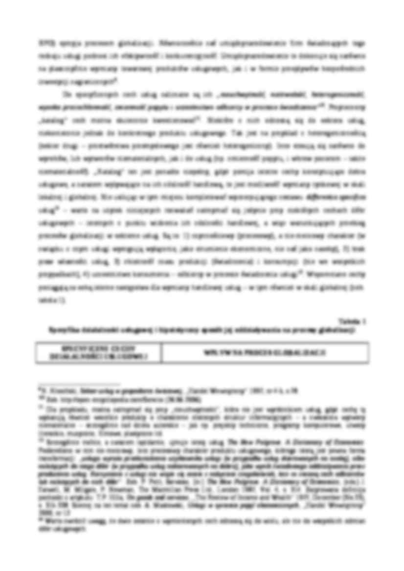 Referat - globalizacja rynku usług - strona 3