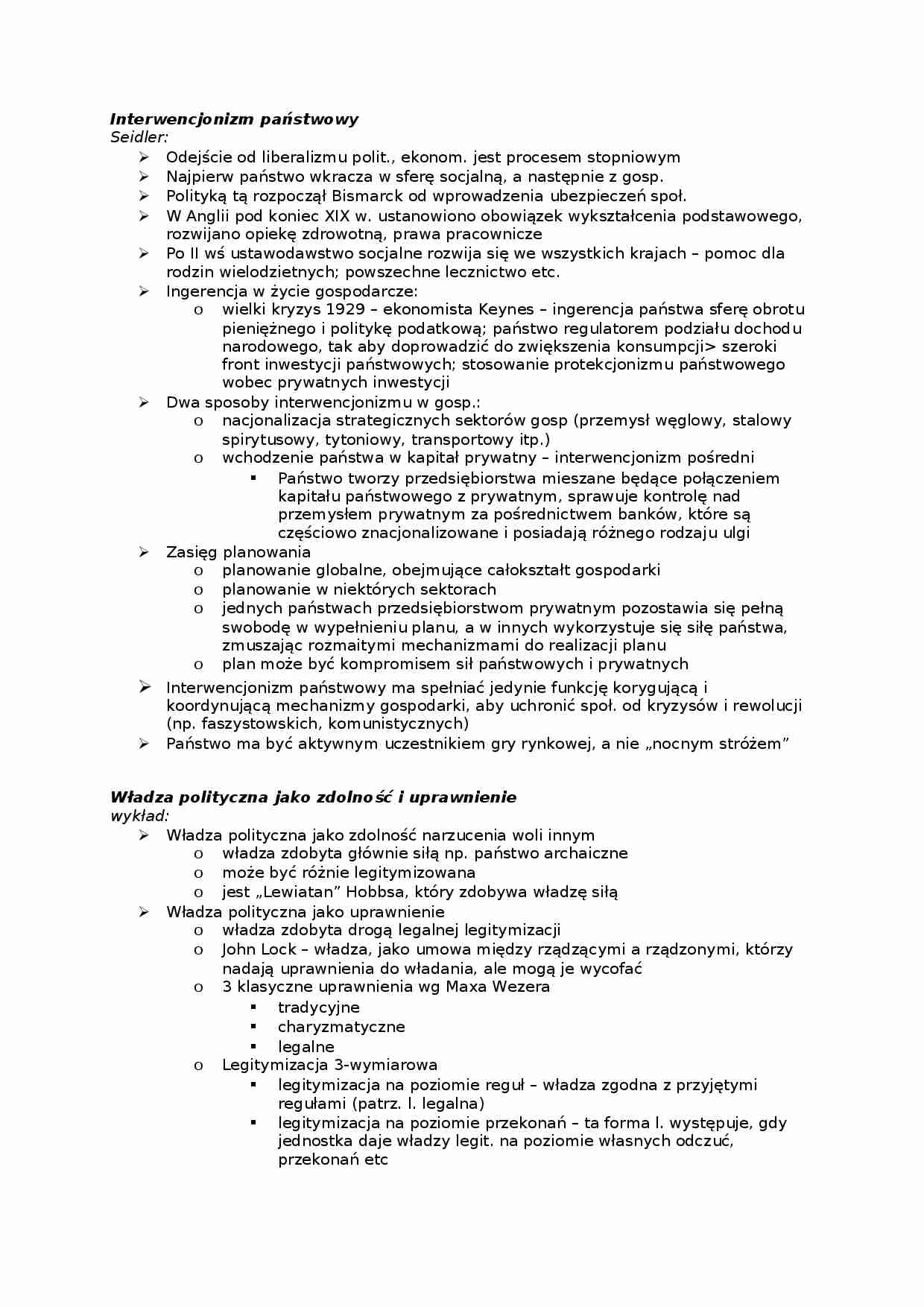 Wykład - Interwencjonizm pa_stwowy - strona 1