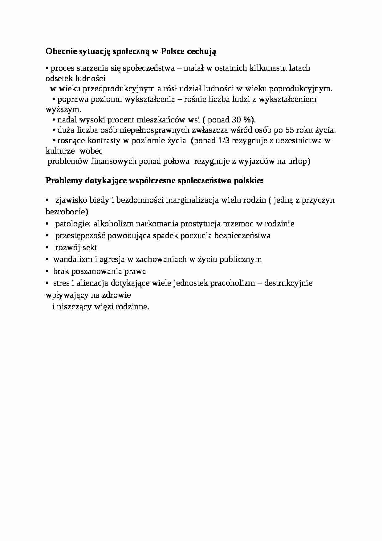 Wykład - obecna sytuacja w Polsce - strona 1