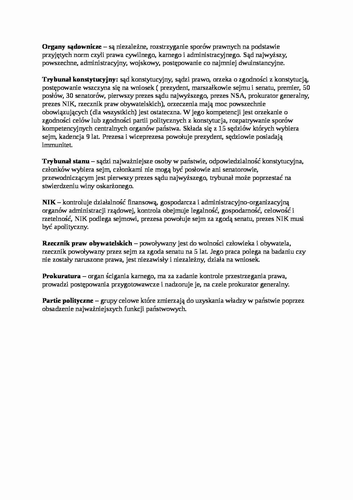 Wykład - Organy sądownicze - strona 1