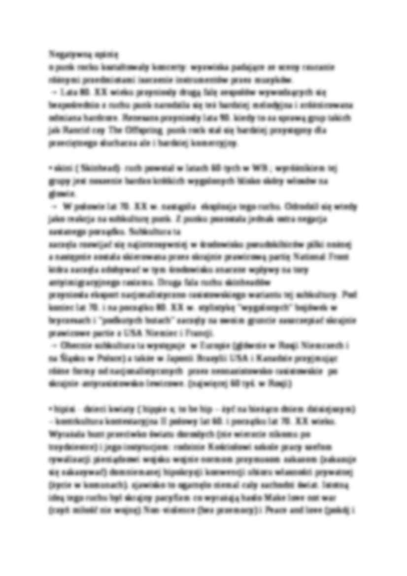 Wykład - definicja Subkultury - strona 2