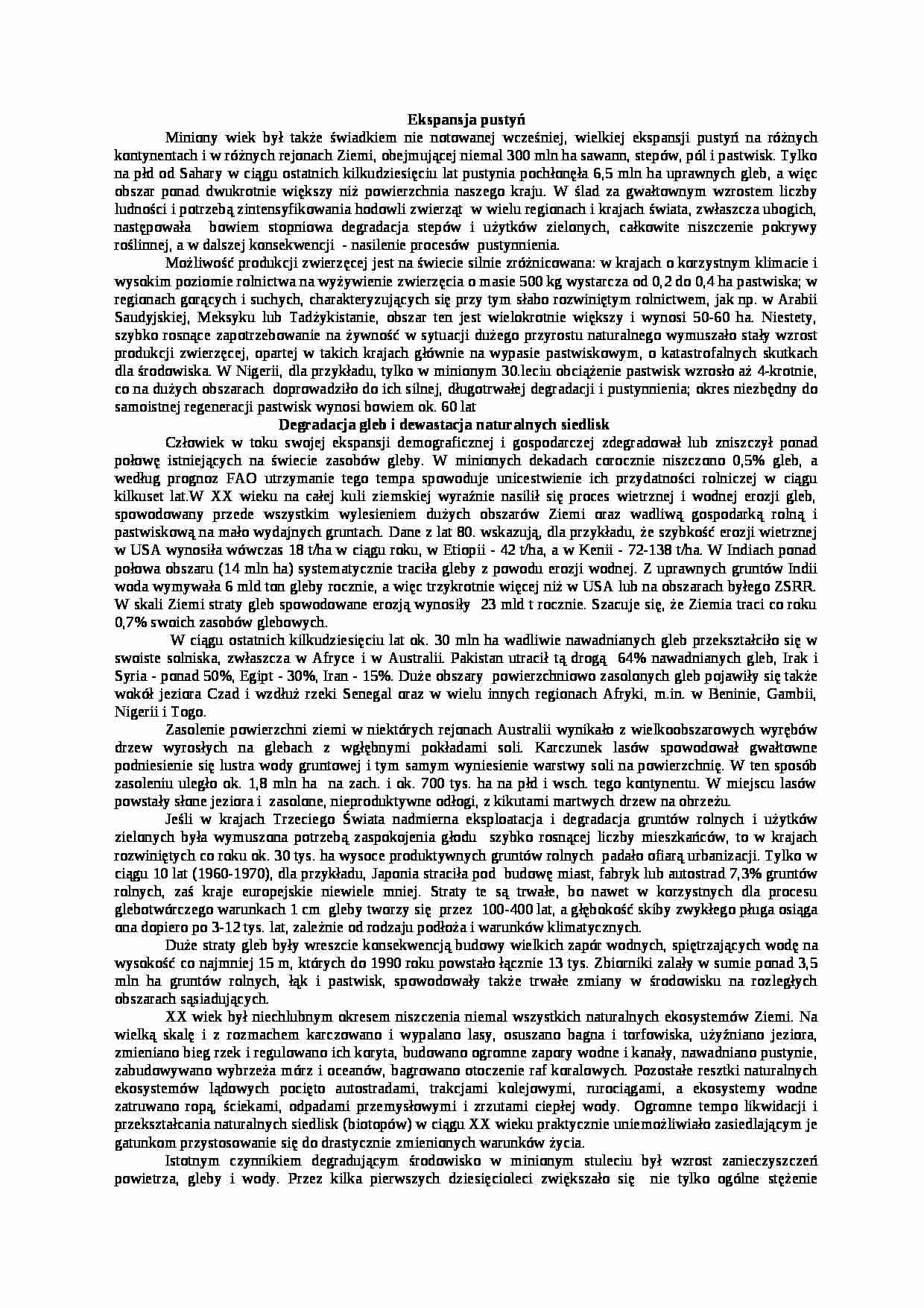 Wykład - Ekspansja pustyń - strona 1