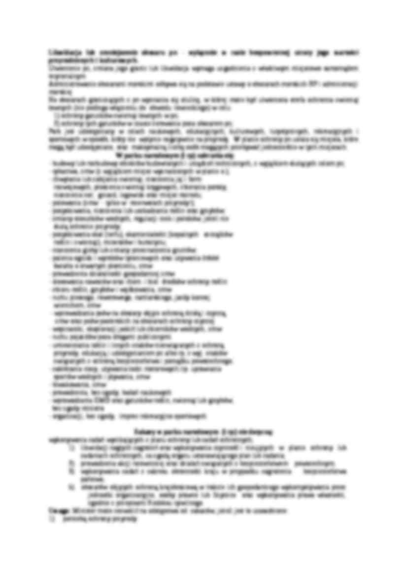 Wykład - Kategorie obszarów chronionych wg IUCN - strona 2
