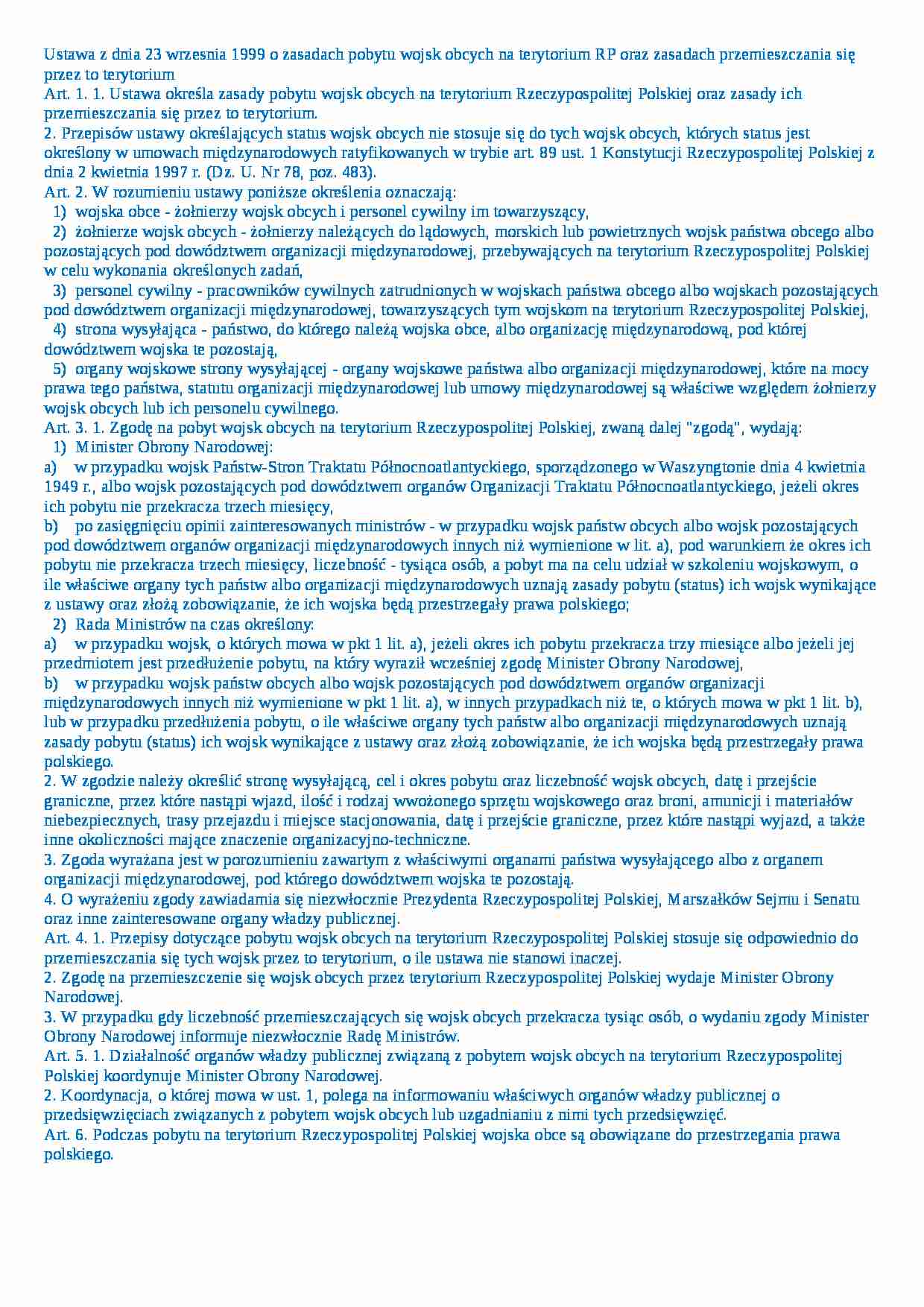 Wykład - wojska obce - strona 1