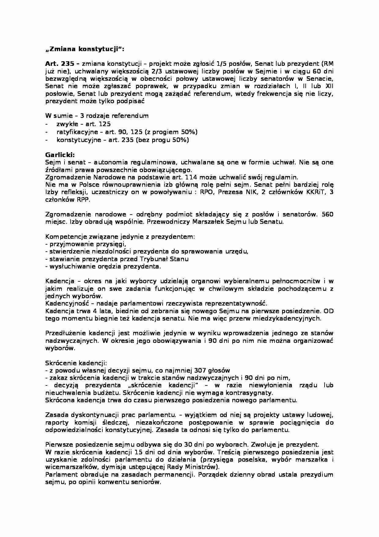 Wykład - Zmiana konstytucji - strona 1