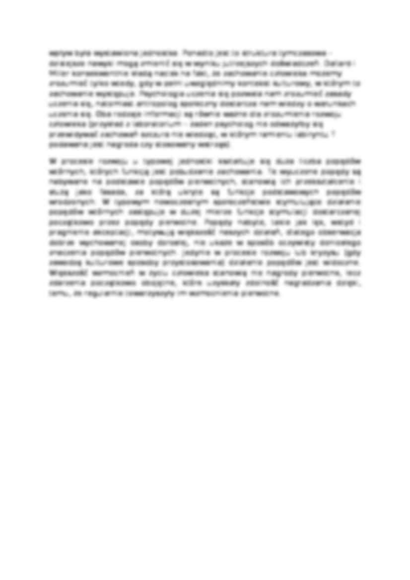 Wykład - Osobowość jako rezultat uczenia się - strona 2