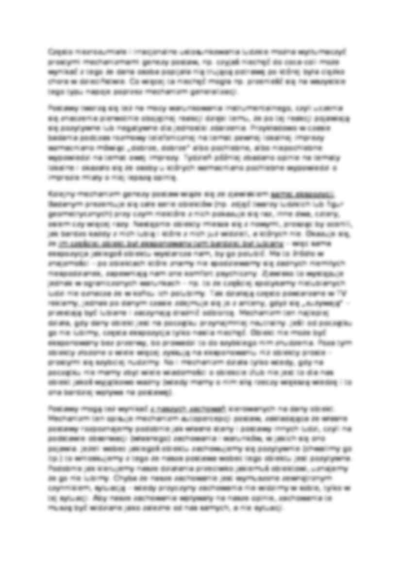 Wykład - Proces kształtowania się postaw - strona 2