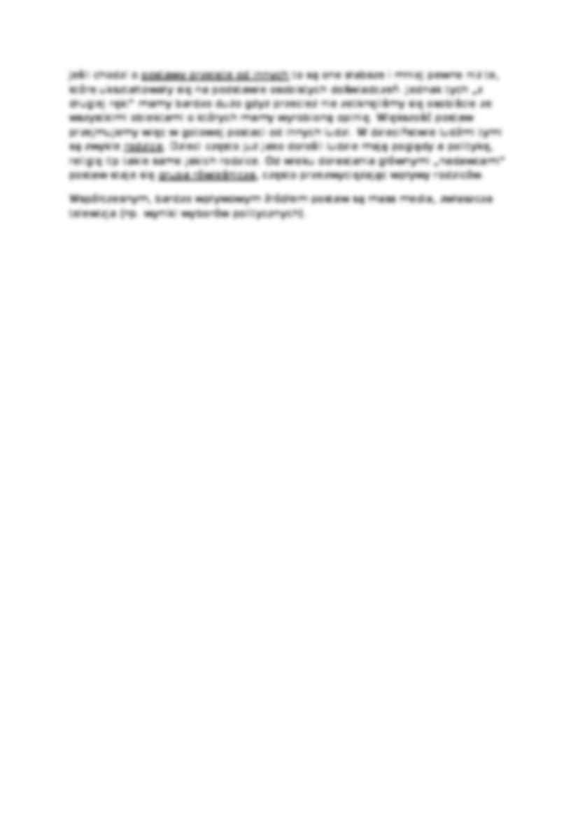 Wykład - Proces kształtowania się postaw - strona 3