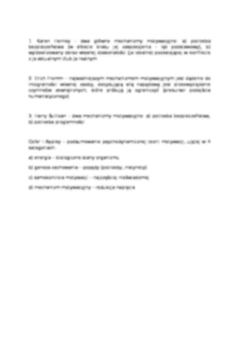 wykład - Psychoanalityczna teoria osobowości - strona 2