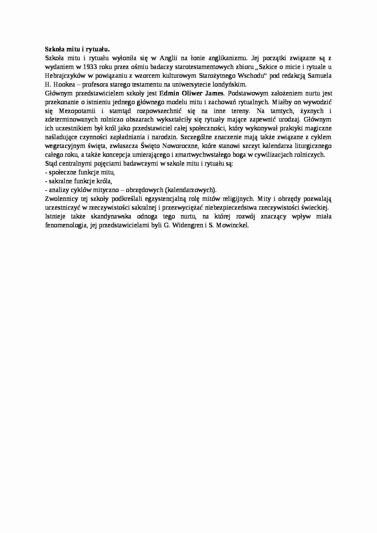 Wykład - Szkoła mitu i rytuału - strona 1