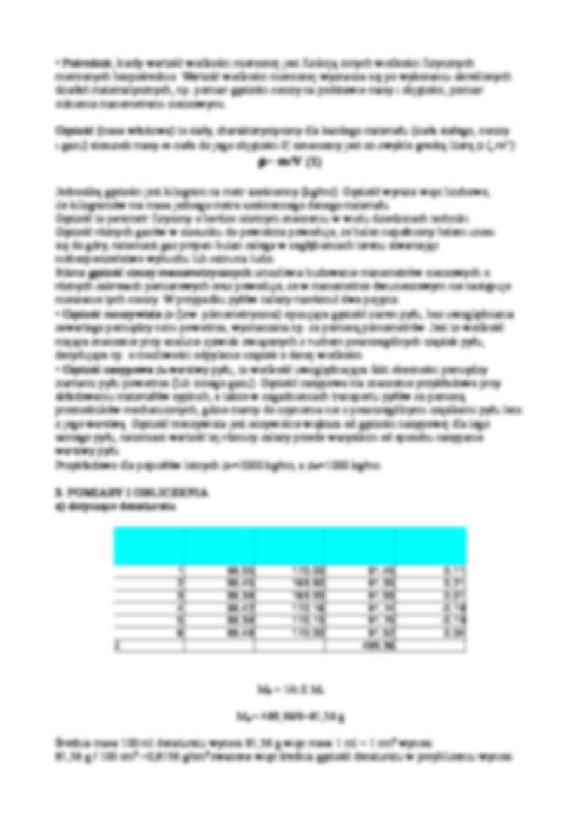 Metoda podstawowa pomiaru na przykładzie wyznaczania gęstości-opracowanie - strona 2