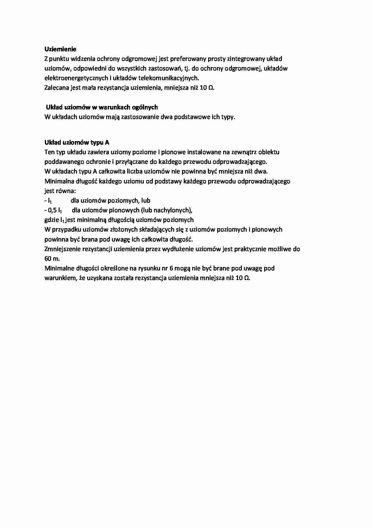 Uziemienie-opracowanie - strona 1