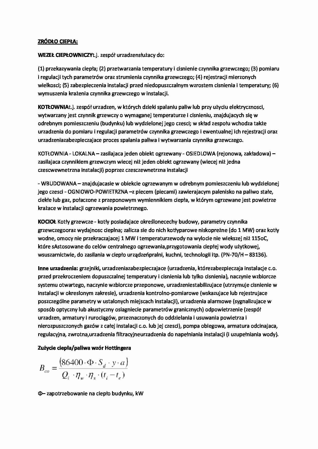 Źródło ciepła-opracowanie - strona 1